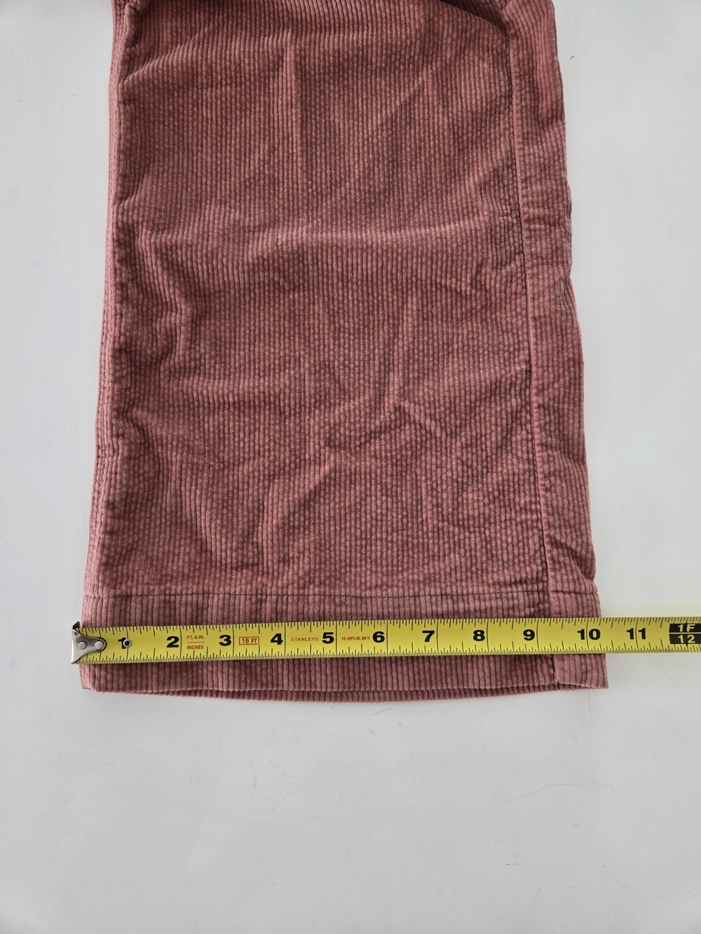 American Eagle  Corduroy Cargo Pants Dusty Pink Size 0R Y2K Wide Leg - Picture 15 of 16
